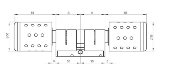 Wilka Easy Basic beidseitig elektronischer Doppelknaufzylinder E207 IP67