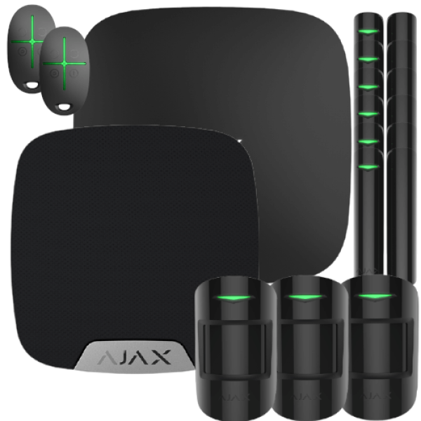 Ajax Hub Funk-Alarmanlage Set schwarz